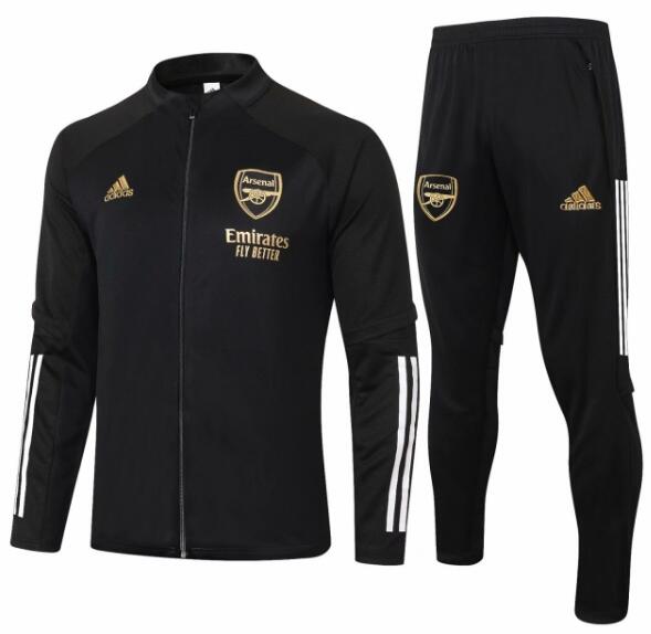 Arsenal Black Training Kits Jacket with Pants 2020/21